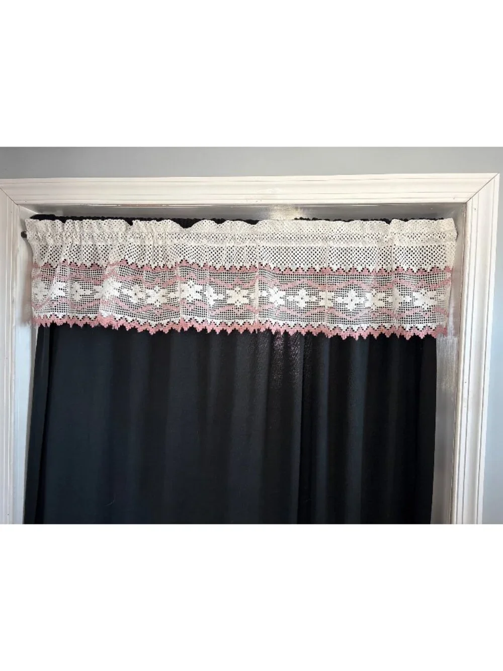 Crochet Lace Curtain Valance 60